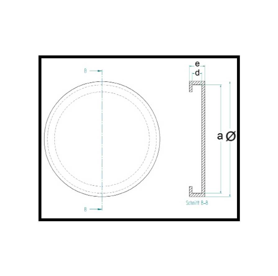 Gummiauflage RAV Ravaglioli Durchmesser 148 mm Höhe 25 mm